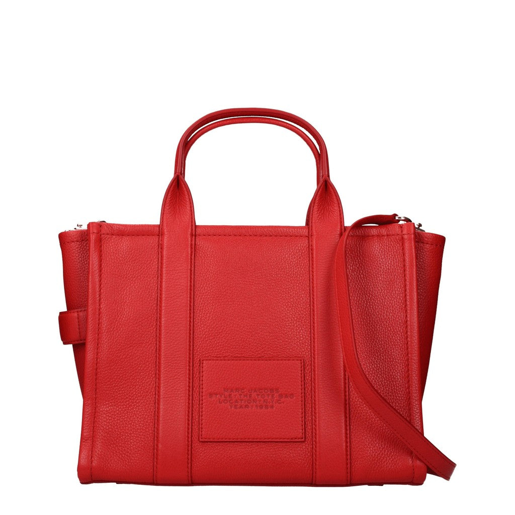 Marc Jacobs The Tote Shopper van leer – Rood