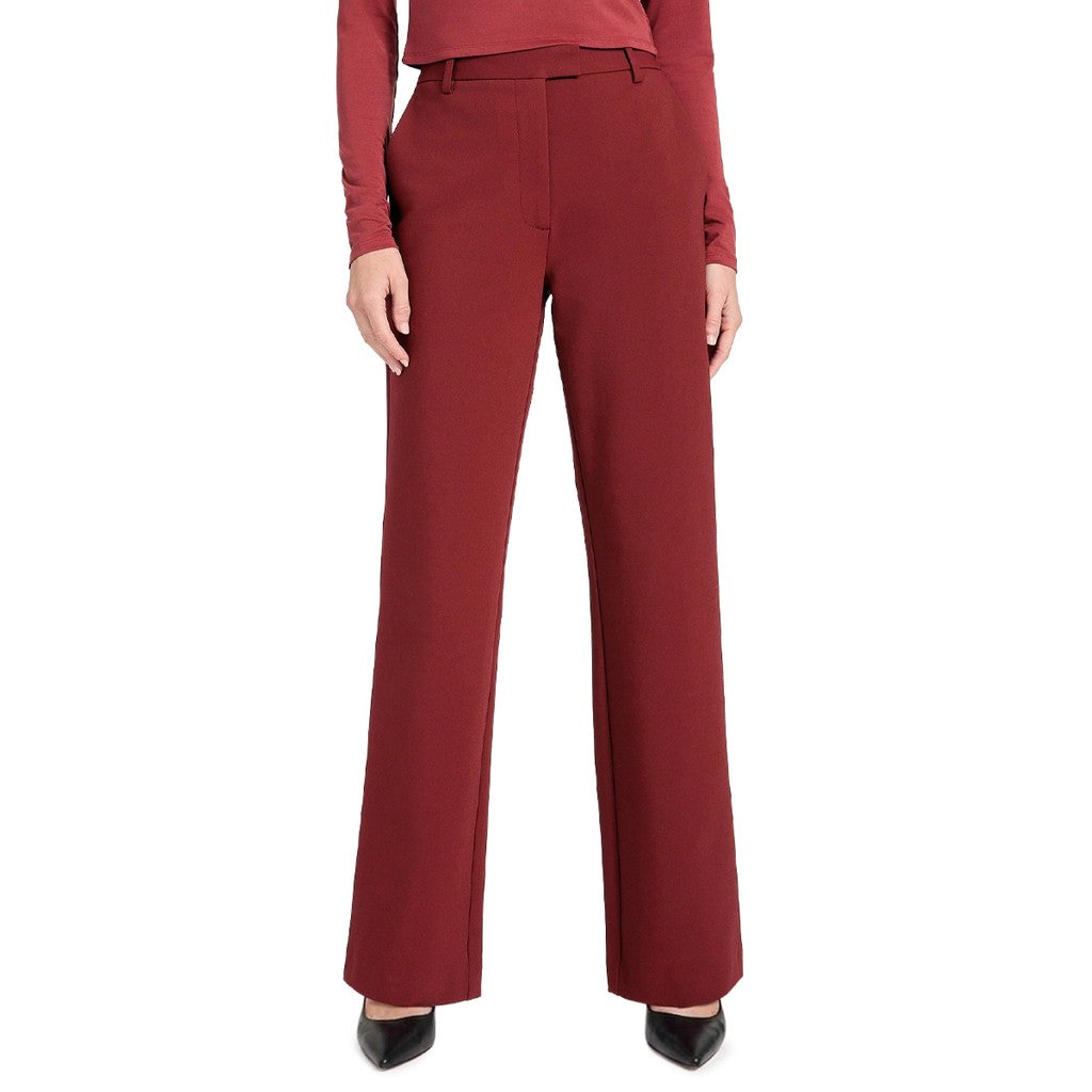 Guess Broek met twee zakken en rits-knoopsluiting – Rood