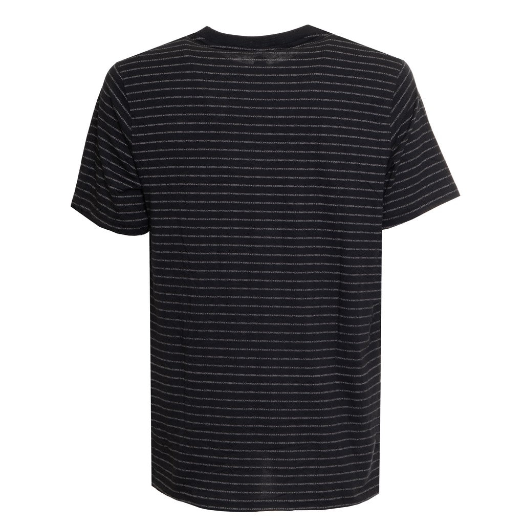 Converse Tweekleurig T-shirt met geborduurd logo – Zwart