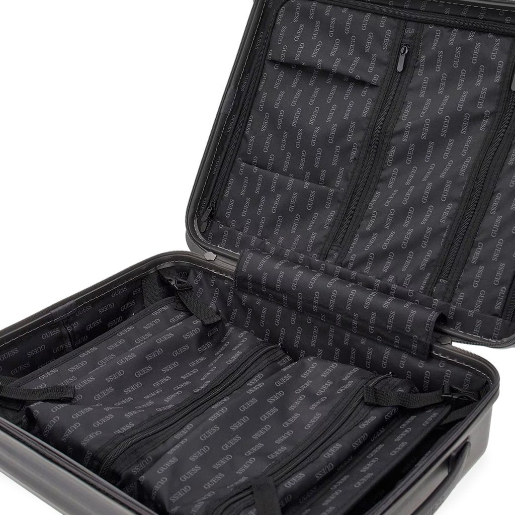 Guess Compacte trolley met ritssluiting – Antraciet