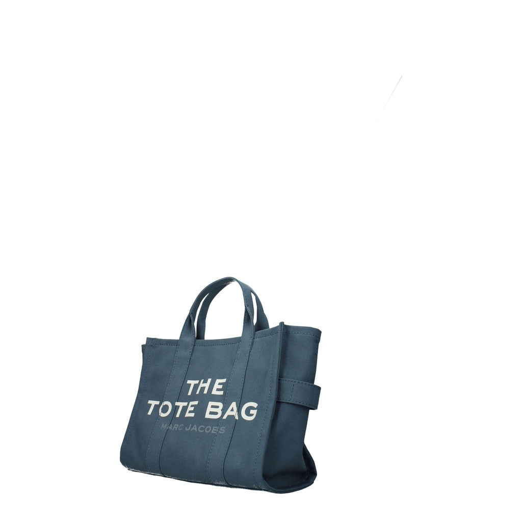 Marc Jacobs The Tote Shopper van stof met schouderband – Blauw
