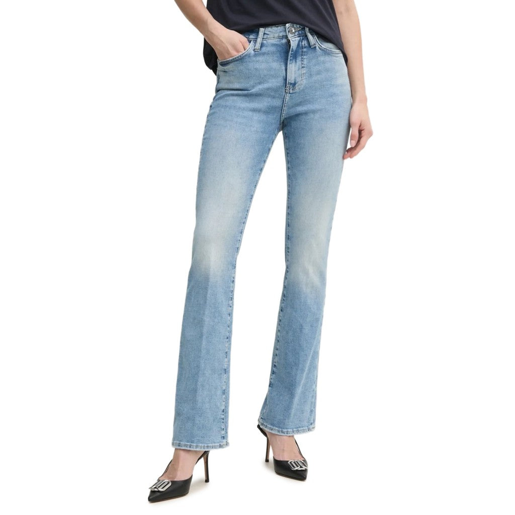 Guess Jeans met logo en vijf zakken – Lichtblauw