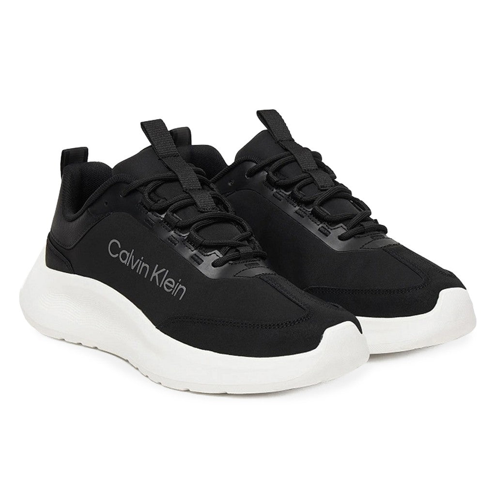 Calvin Klein Tweekleurige sneakers met rubberen zool – Zwart / Wit