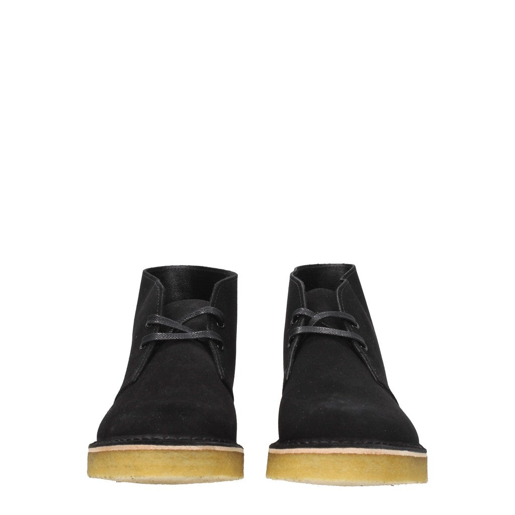 Clarks Desert Boot 221 Suède enkellaarzen met hak – Zwart