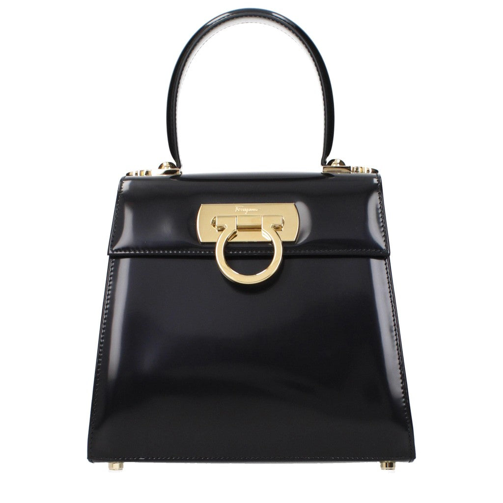 Salvatore Ferragamo Iconic Handtas – Zwart