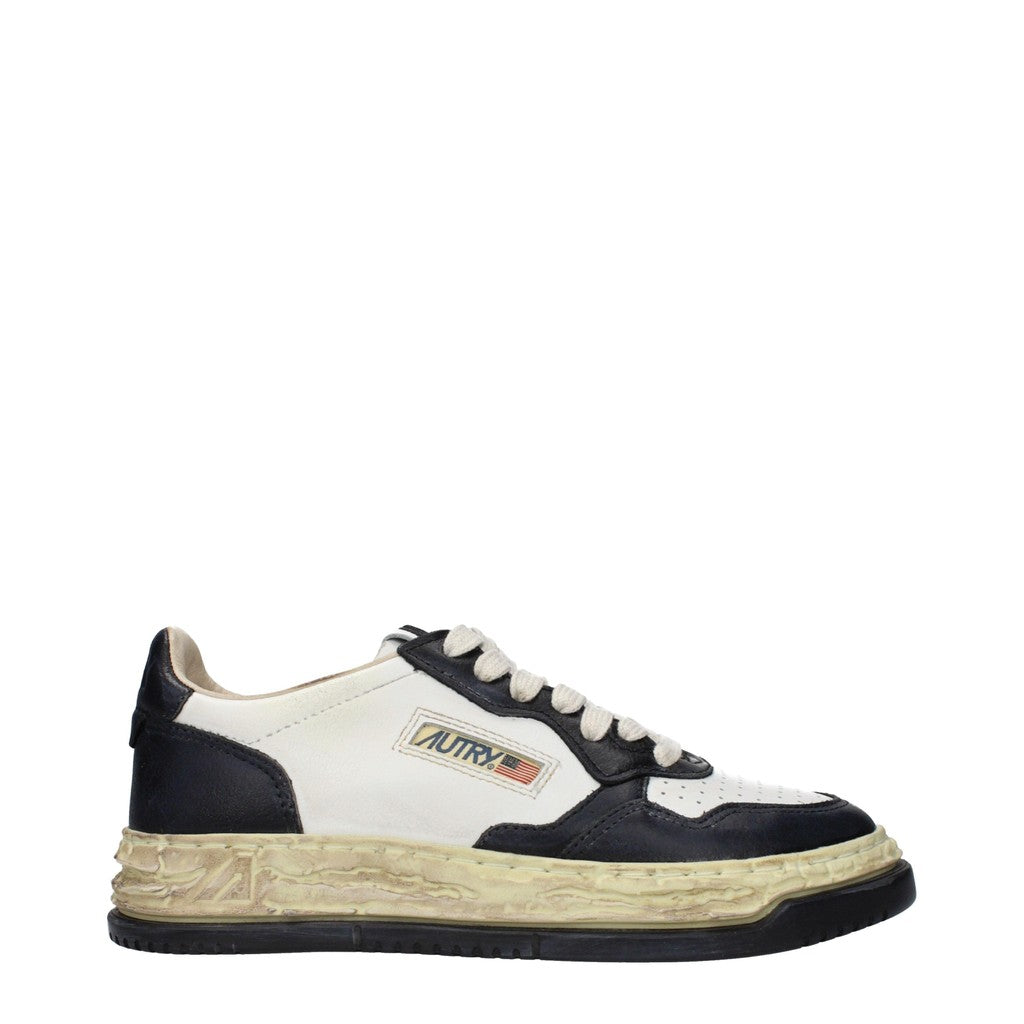 Autry Medalist Super Vintage Sneakers met veters – Wit / Zwart