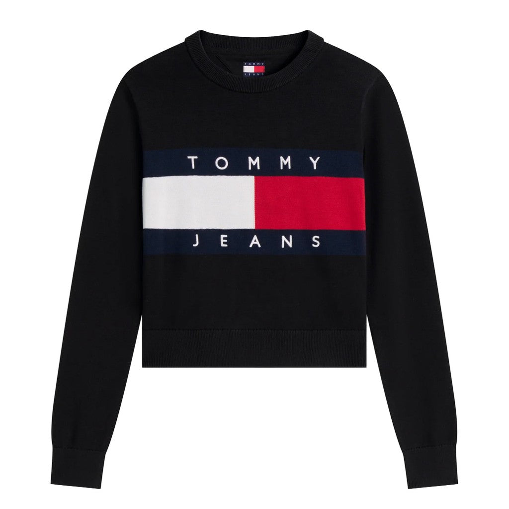Tommy Jeans Trui met ronde hals – Zwart