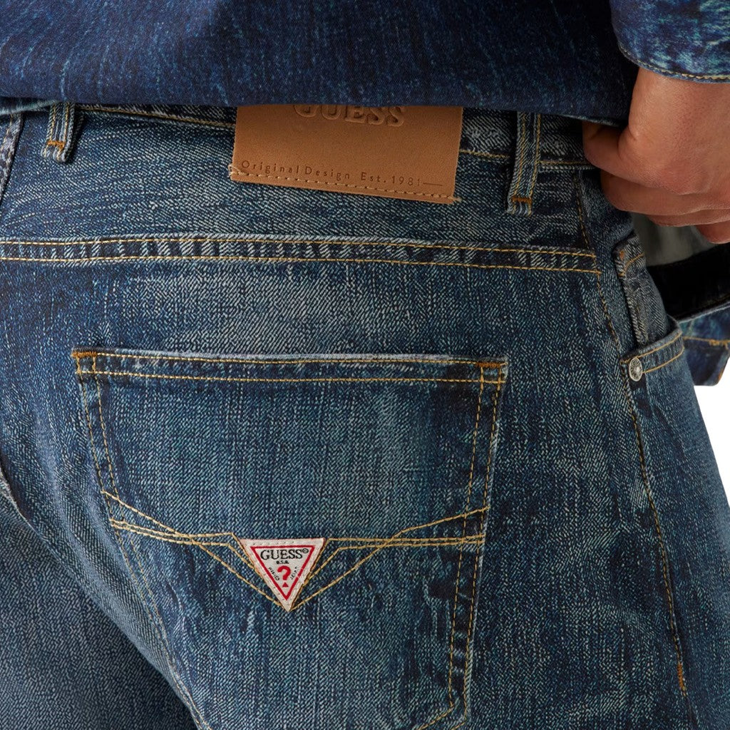 Guess Katoenen relaxed fit jeans – Middenblauw