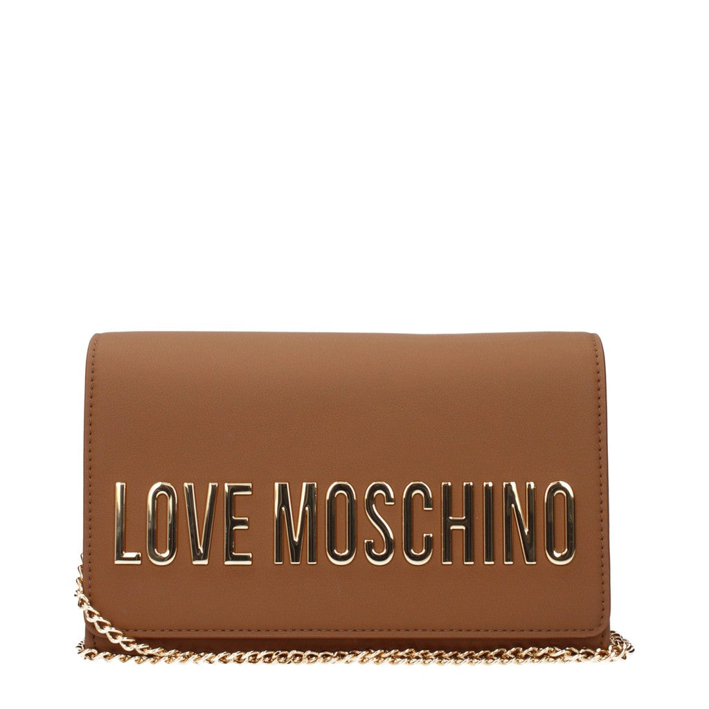 Love Moschino Compacte crossbodytas van polyurethaan – Bruin