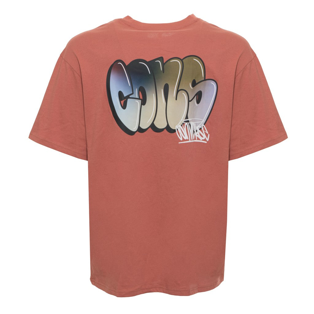 Converse T-shirt met ronde hals en print – Oranje