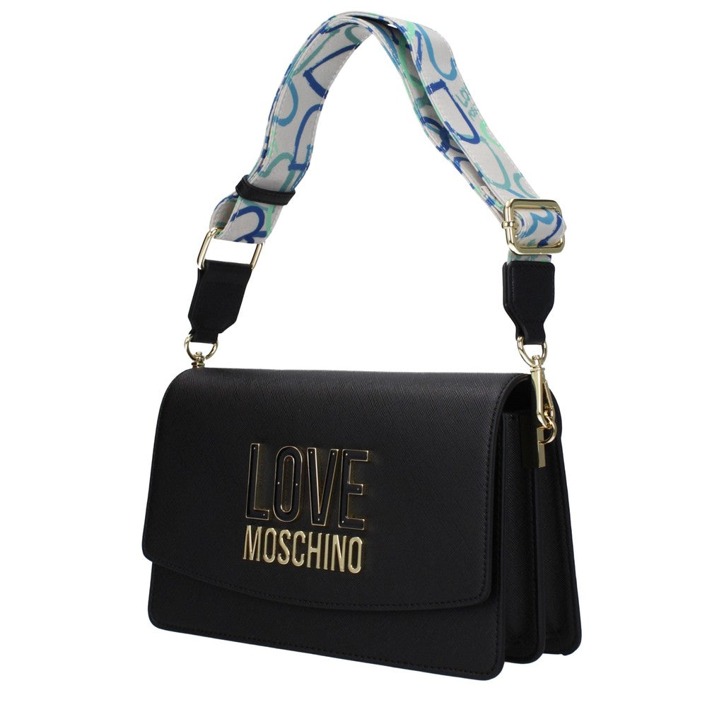 Love Moschino Crossbodytas met twee vakken – Zwart