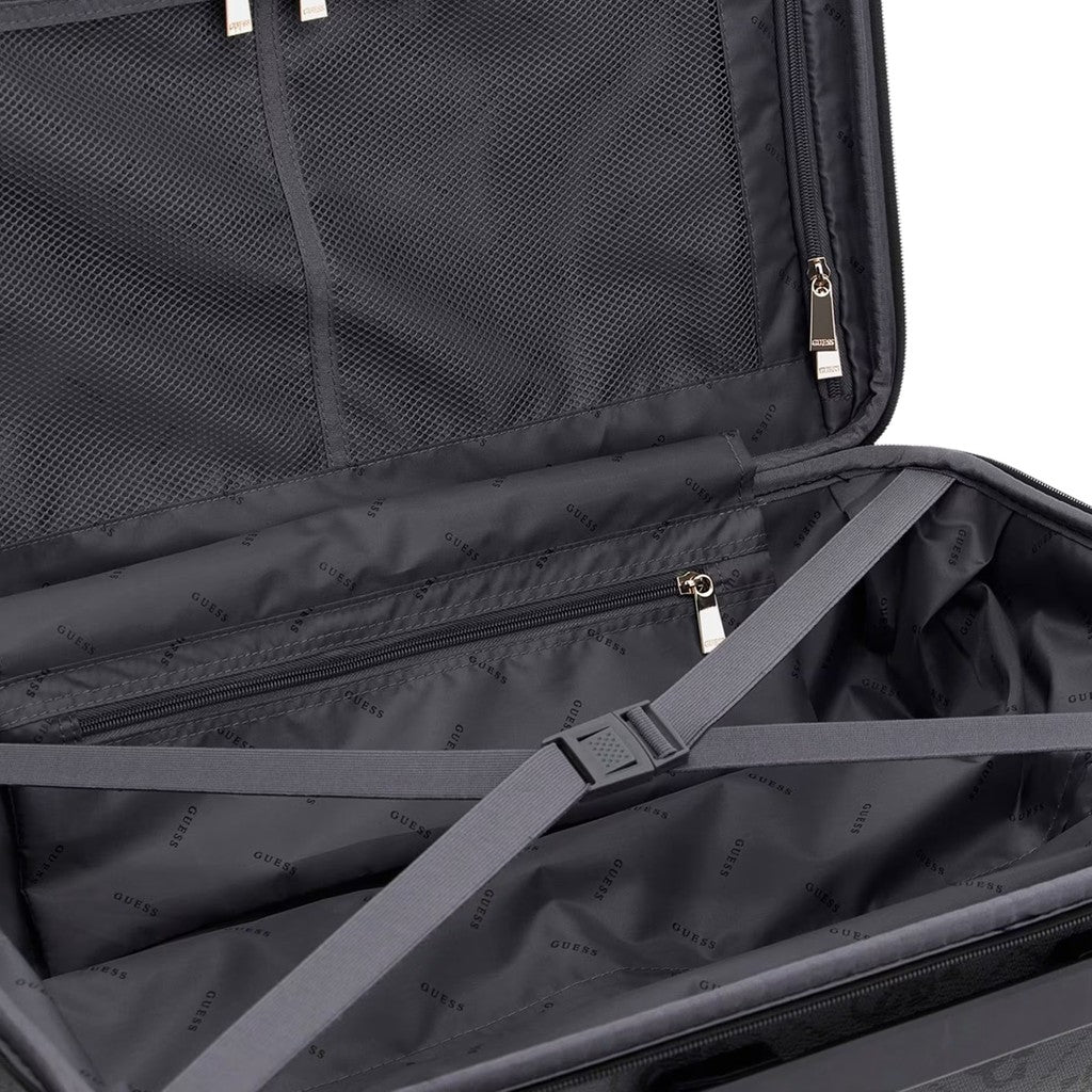 Guess Tweekleurige trolley met ritssluiting – Zwart