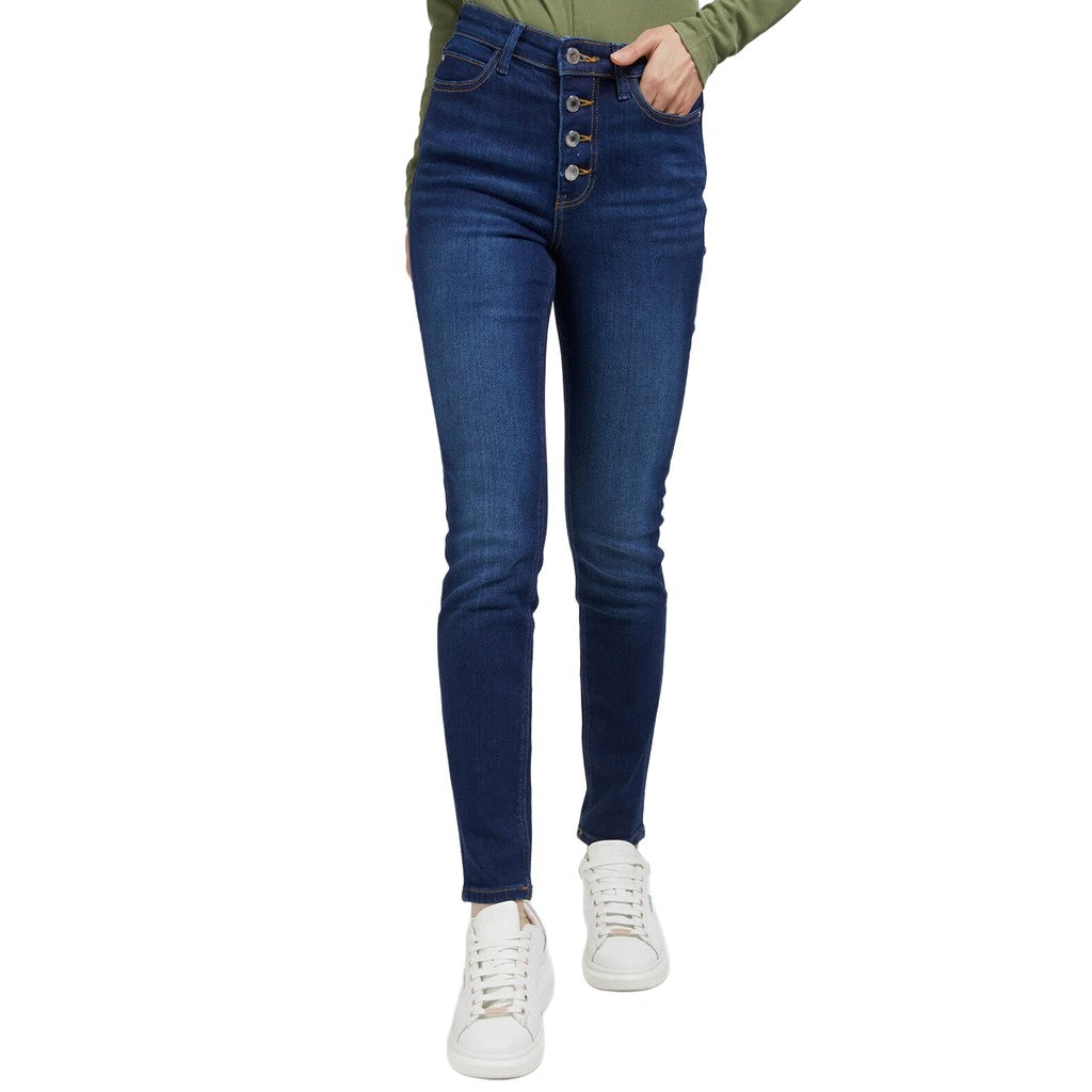 Guess Skinny jeans met vijf zakken – Donkerblauw