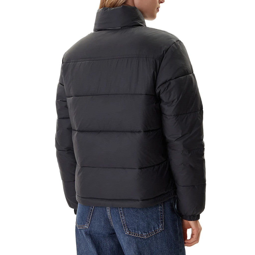 Tommy Jeans Pufferjas met capuchon en ritssluiting – Zwart