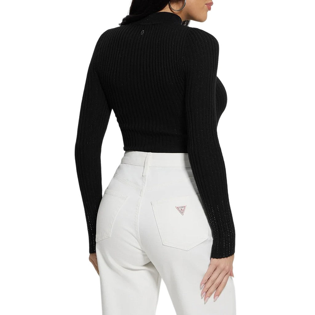 Guess Trui met opstaande kraag – Zwart