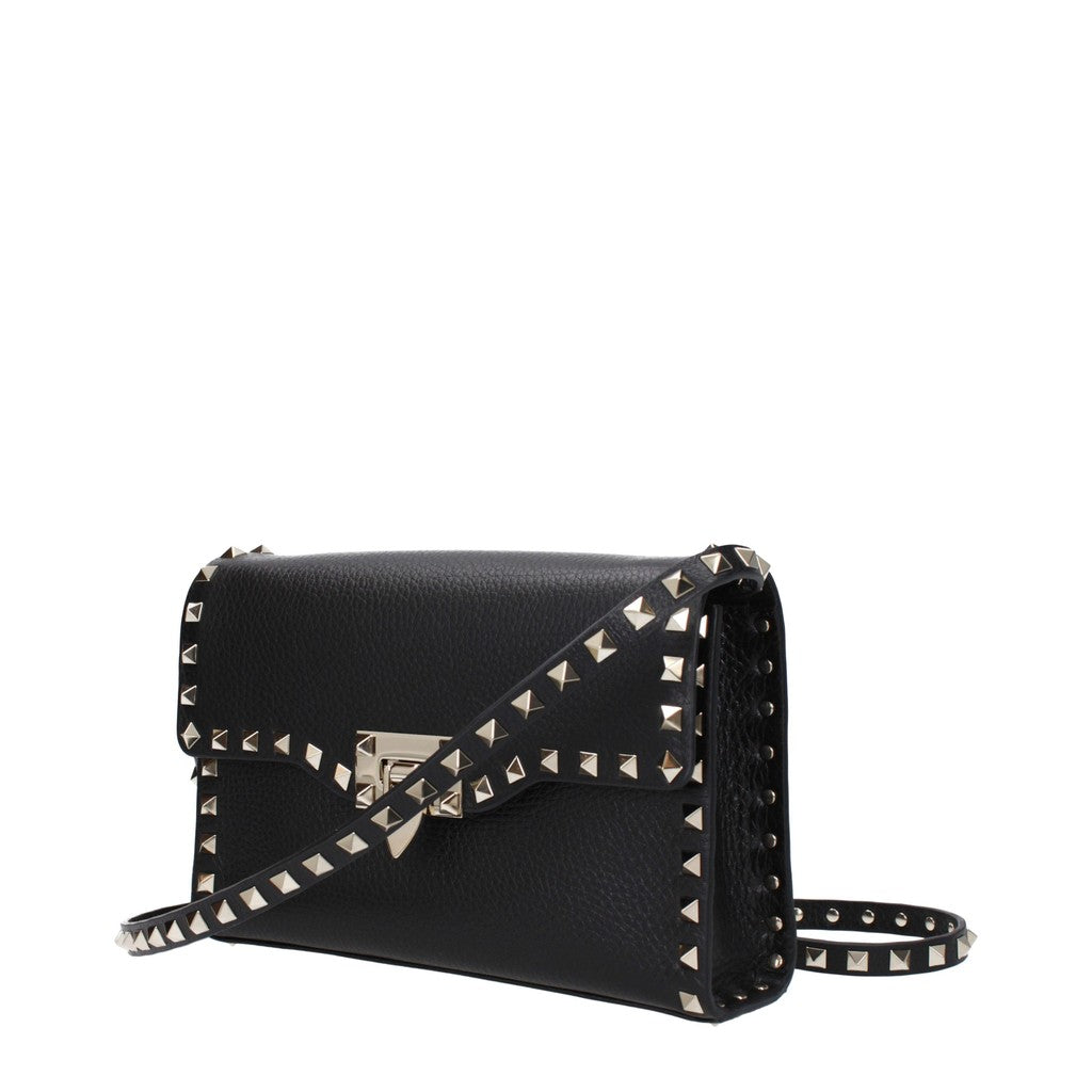 Valentino Garavani Rockstud Leren crossbodytas – Zwart