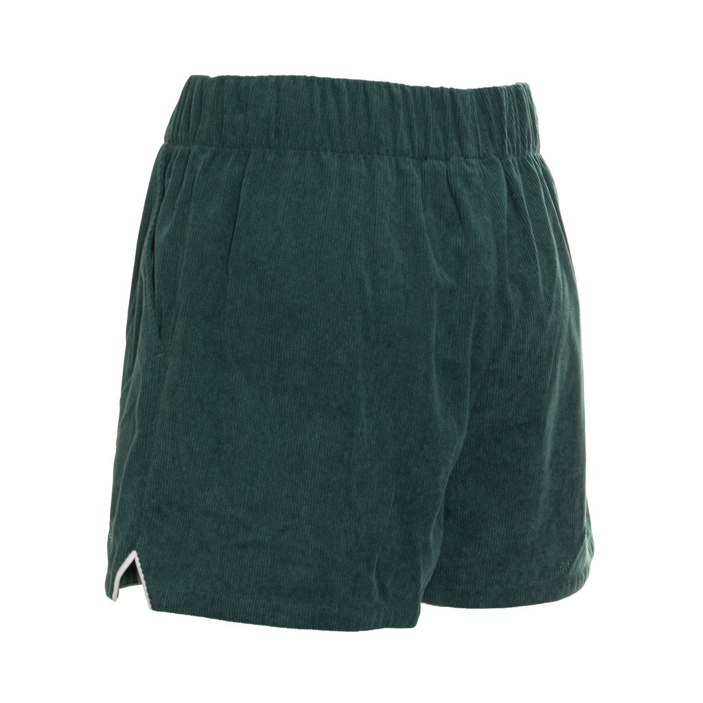Converse Short met paspelzakken en geborduurd logo – Donkergroen