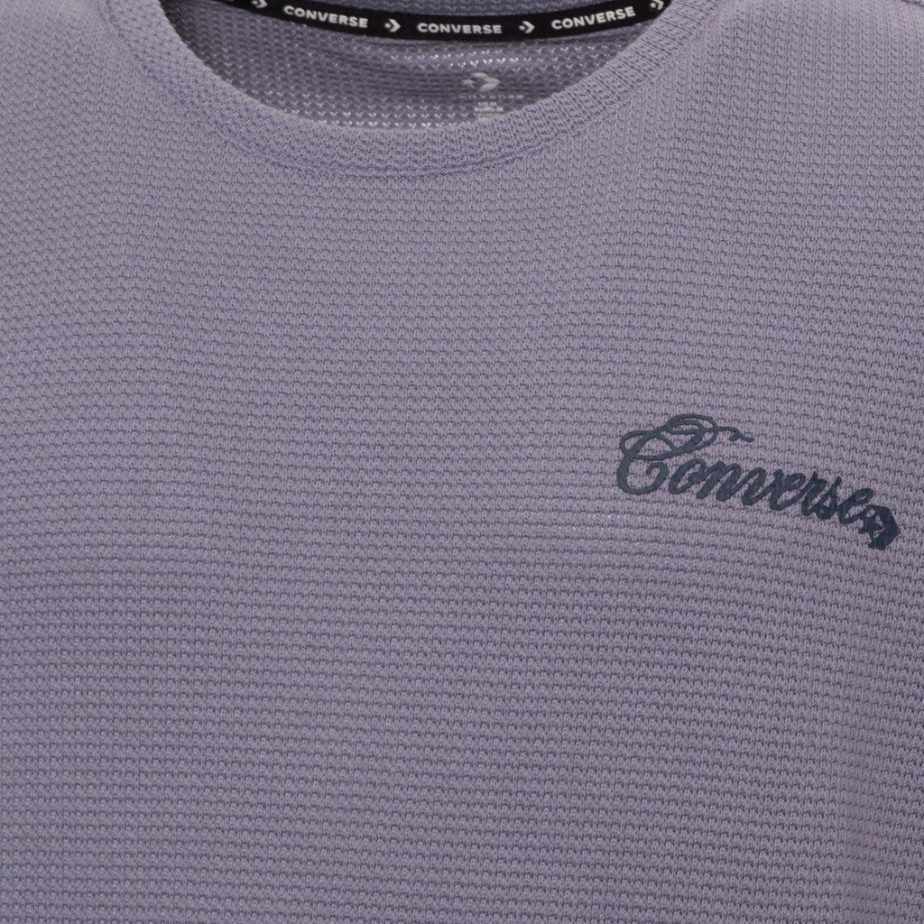 Converse T-shirt met ronde hals en print – Paars