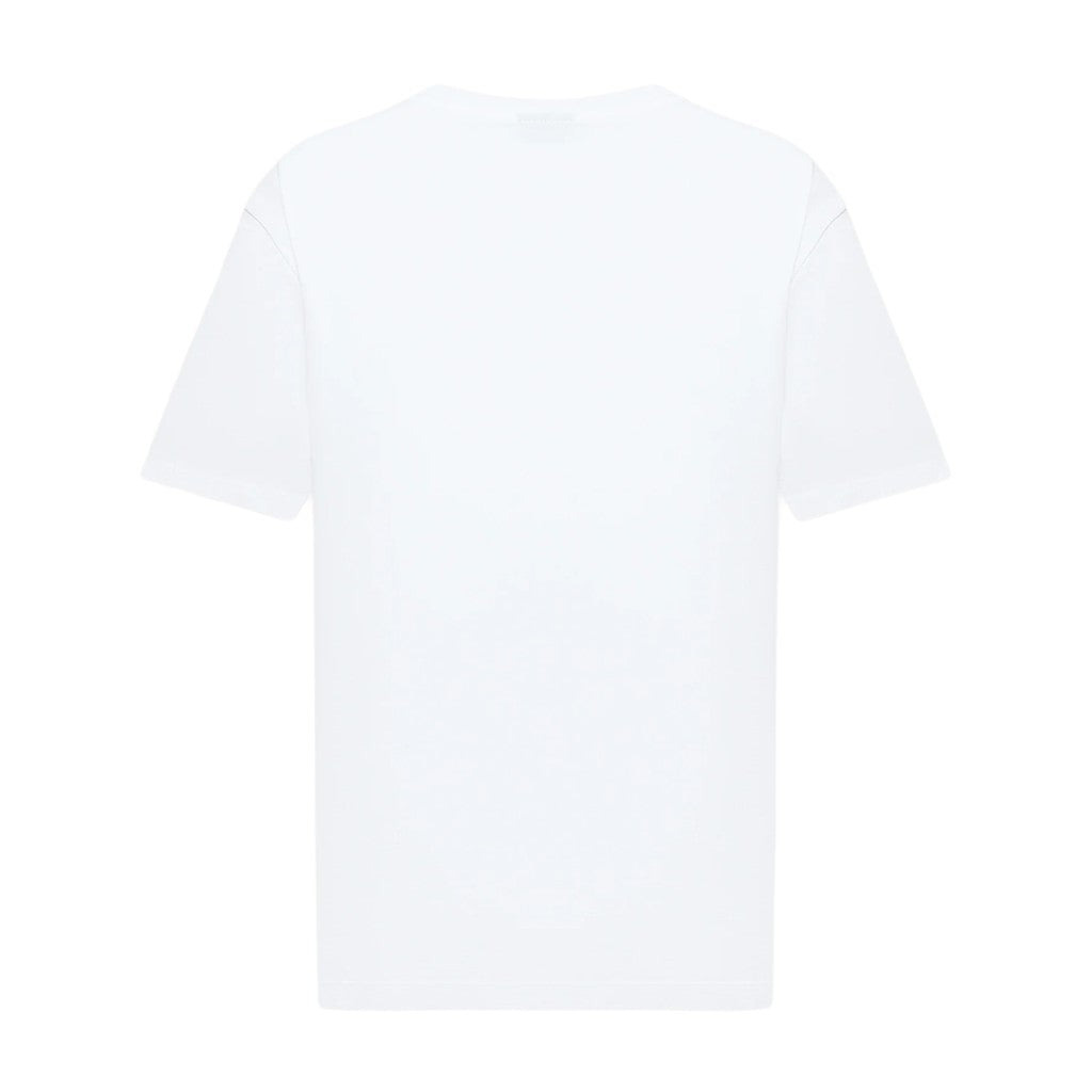 Karl Lagerfeld T-shirt met verticaal logo – Wit