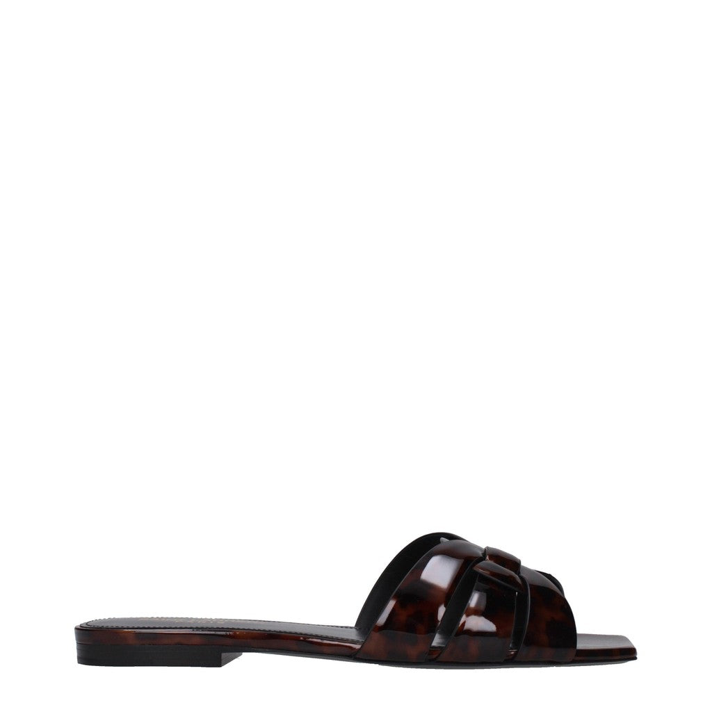 Saint Laurent Tribute Sandalen – Bruin / Beige