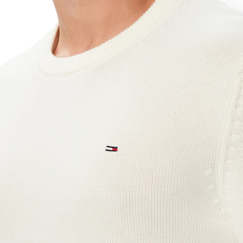 Tommy Jeans Slim Fit Trui – Gebroken wit