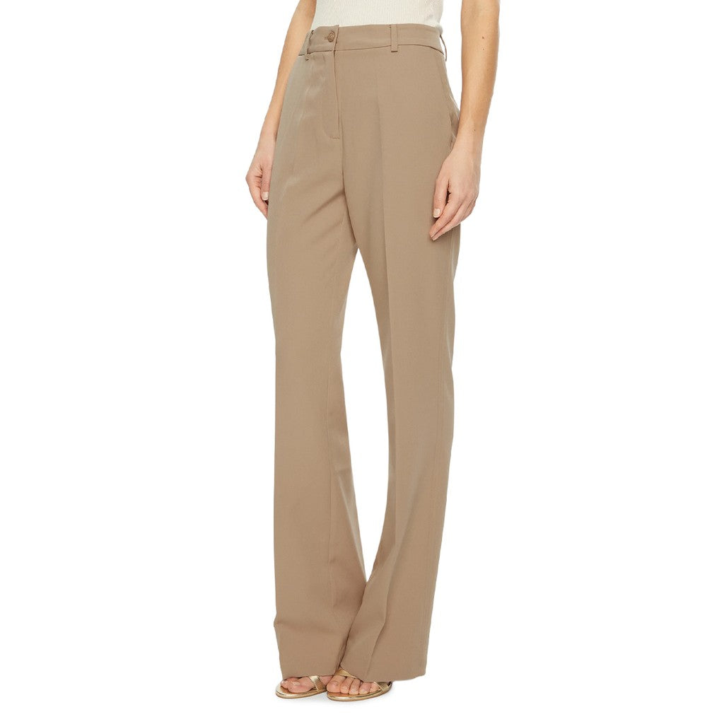 Guess Broek met vier zakken en logo – Beige