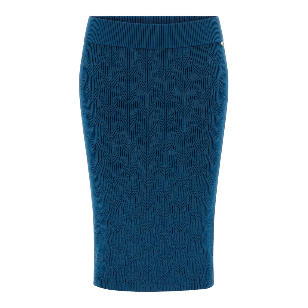 Guess Rok tot op de knie met logo – Petrol