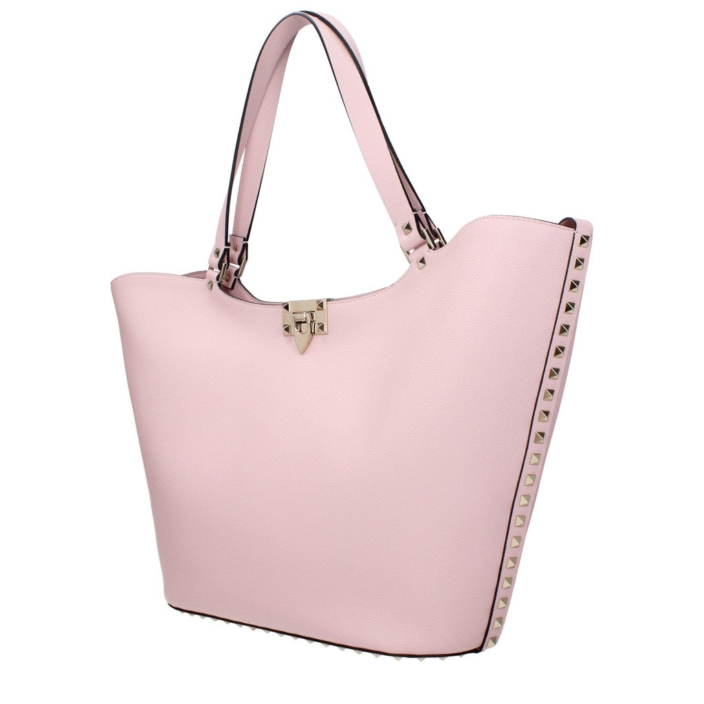 Valentino Garavani Rockstud Shopper met goudkleurige details – Roze