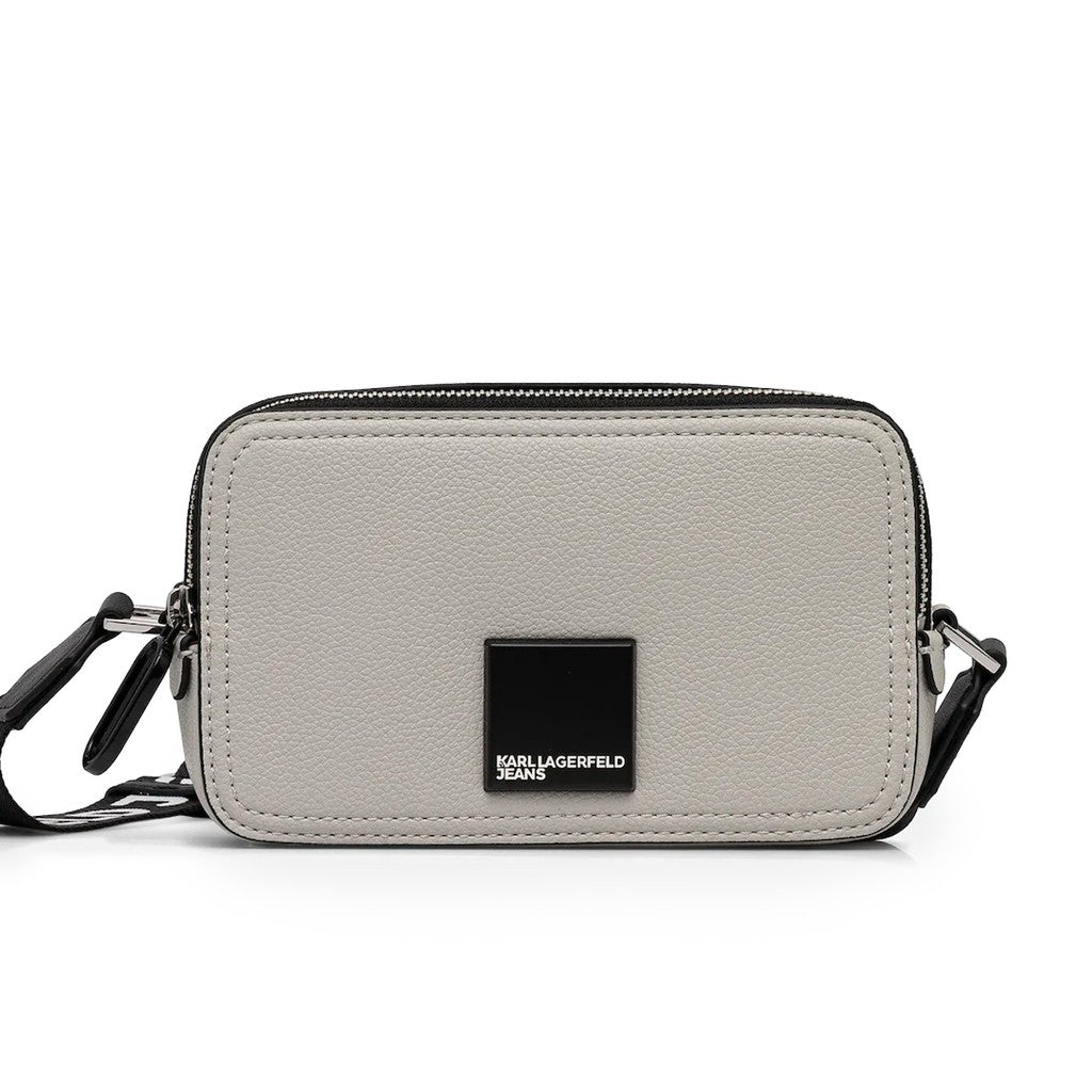 Karl Lagerfeld Kleine crossbodytas met ritssluiting – Grijs
