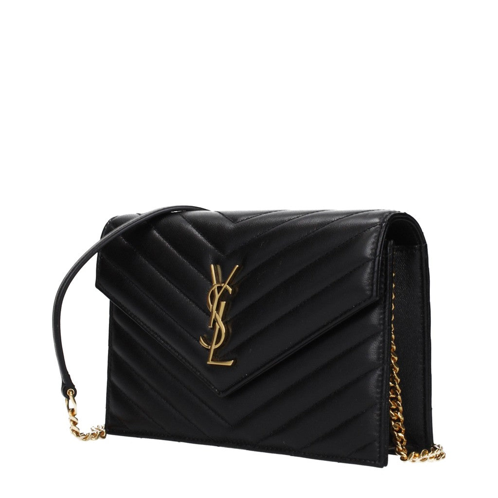 Saint Laurent Envelope Schoudertas – Zwart