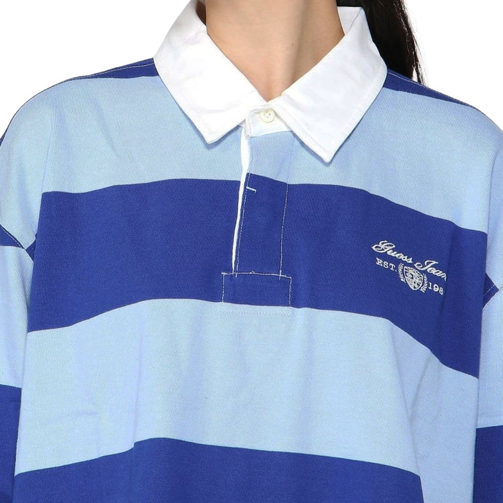 Guess Gestreepte polo – Blauw / Lichtblauw