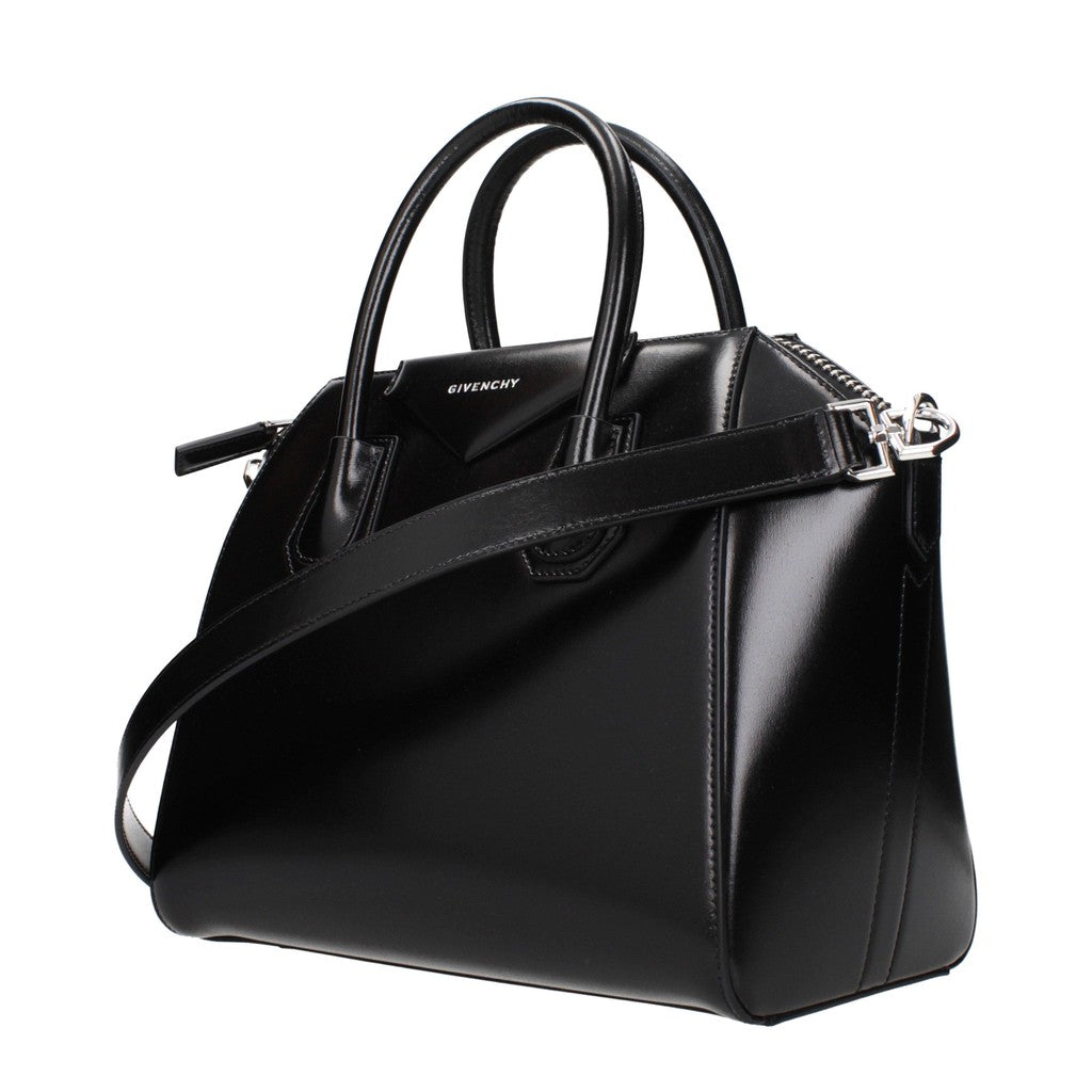 Givenchy Antigona Handtas met zilverkleurige details – Zwart