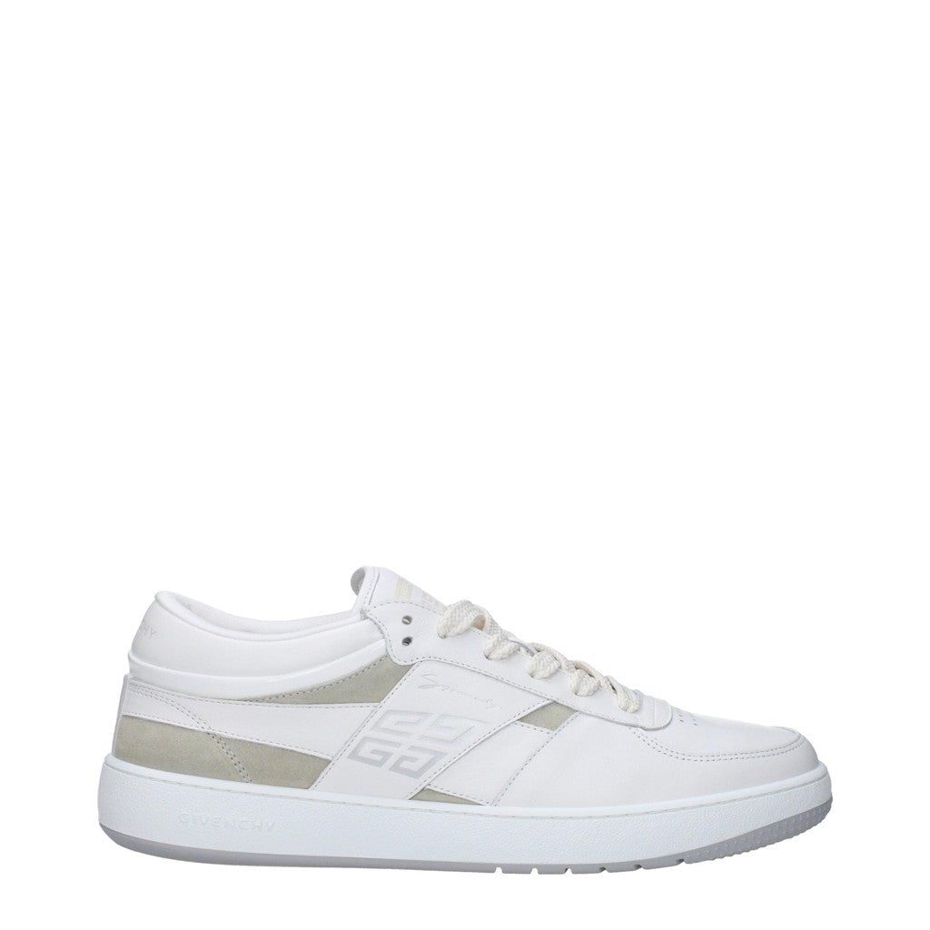 Givenchy Sneakers van leer en suède met rubberen zool – Wit / Beige
