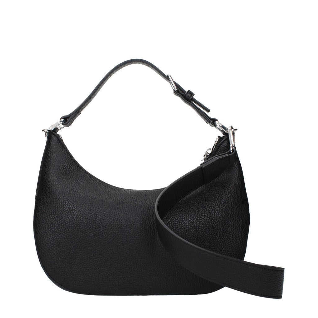 Love Moschino Schoudertas met zilverkleurige details – Zwart