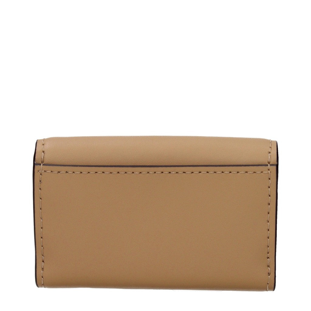Michael Kors Lyra Portemonnee met drukknoop – Bruin