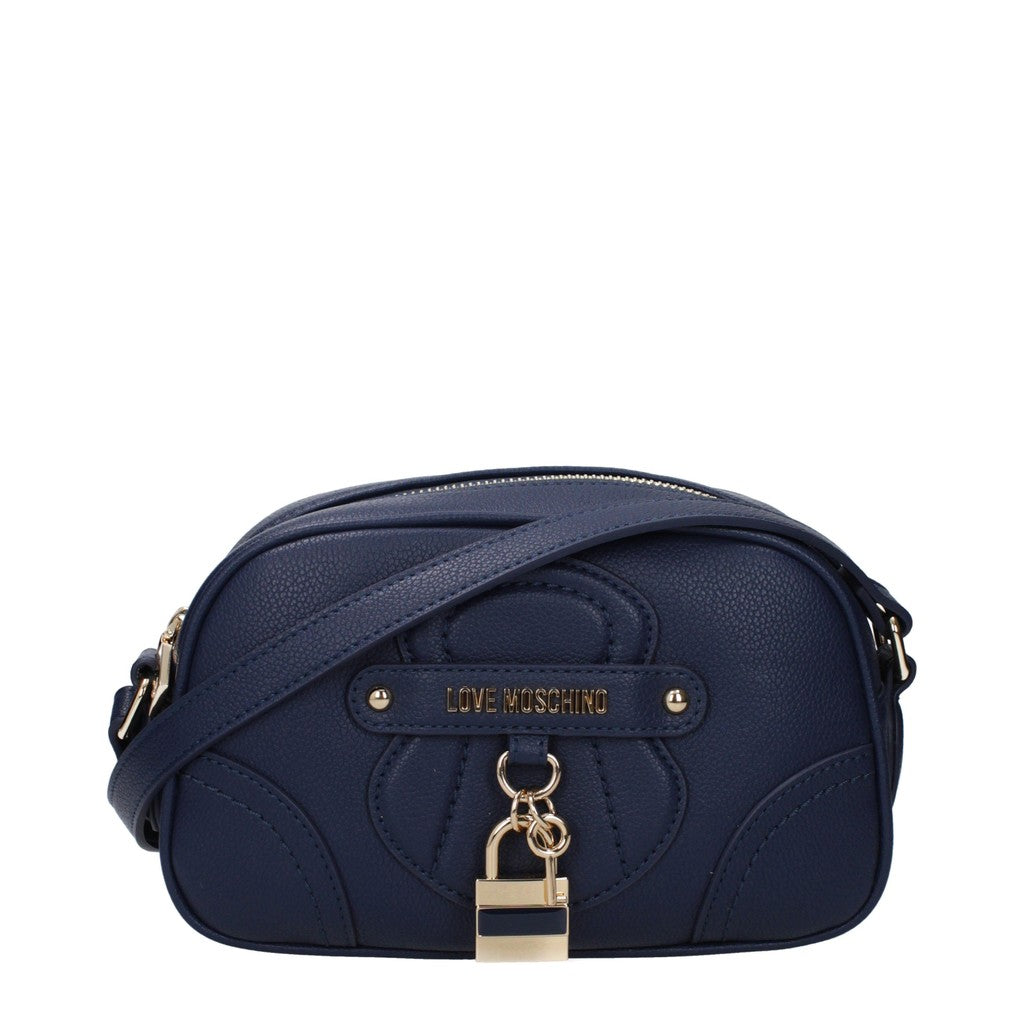 Love Moschino Crossbodytas met goudkleurige details – Marineblauw