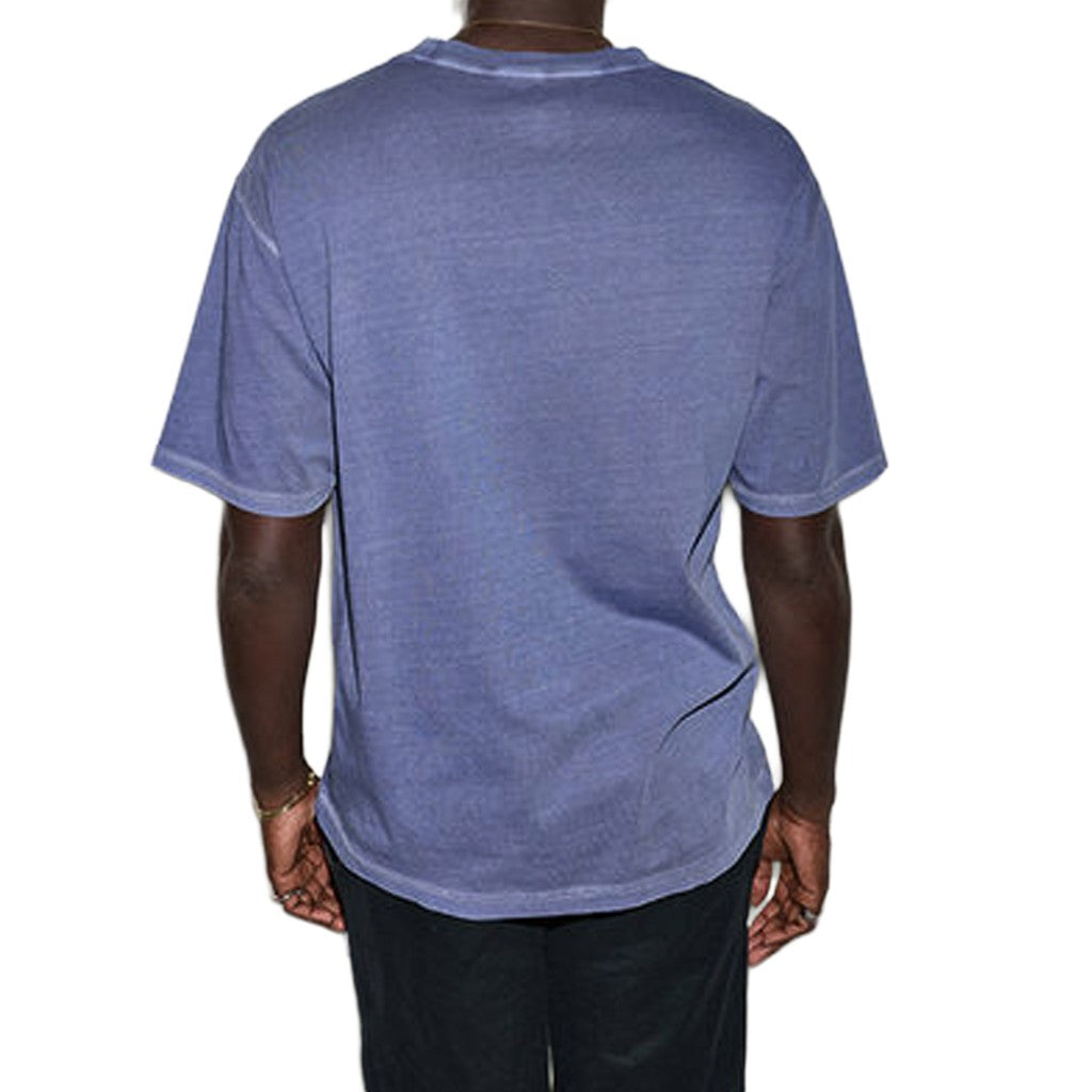 Converse T-shirt met ronde hals en geborduurd logo – Blauw