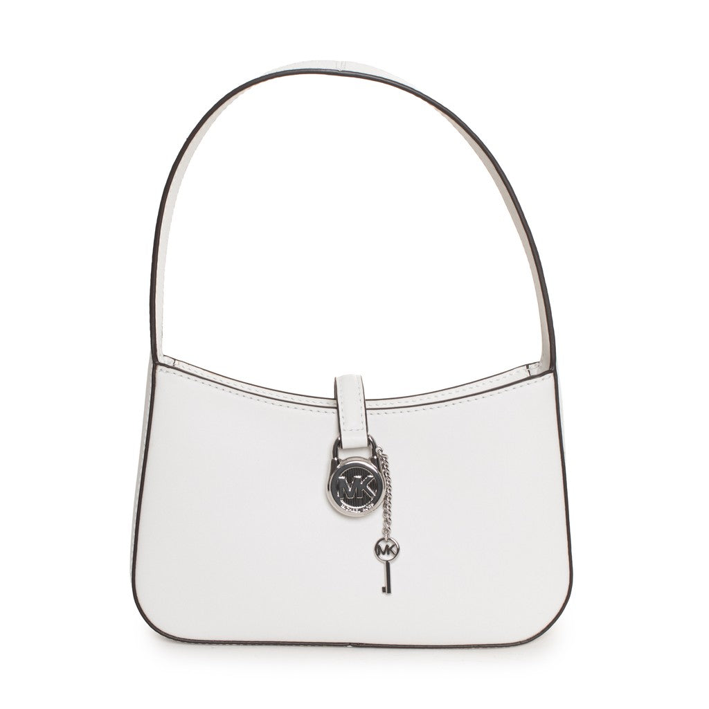 Michael Kors Lyra Schoudertas met magneet- en ritssluiting – Wit