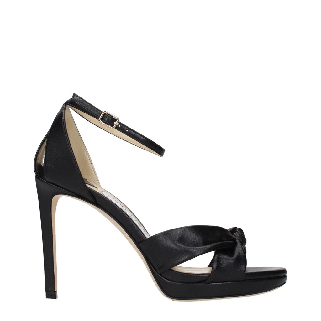 Jimmy Choo Rosie Sandalen met hak en gespsluiting – Zwart