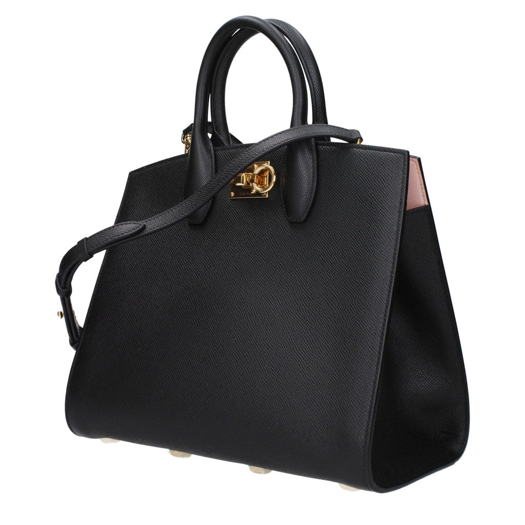Salvatore Ferragamo Studio Box Handtas – Zwart