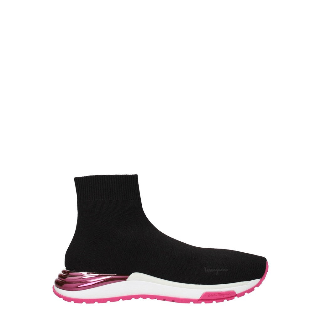 Salvatore Ferragamo Ninette Sneakers van stof – Zwart