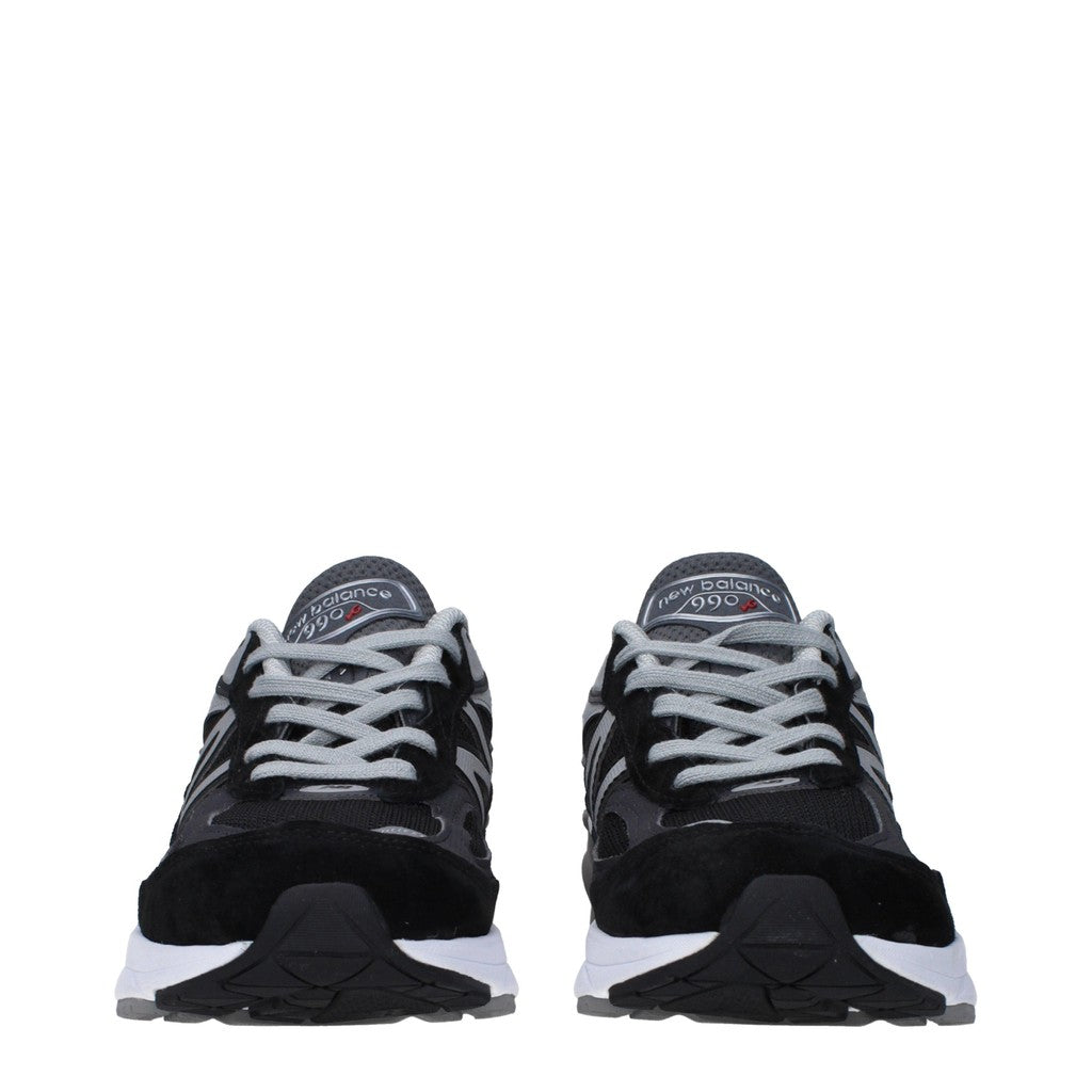 New Balance 990v6 Sneakers van suède en stof – Zwart / Zilver