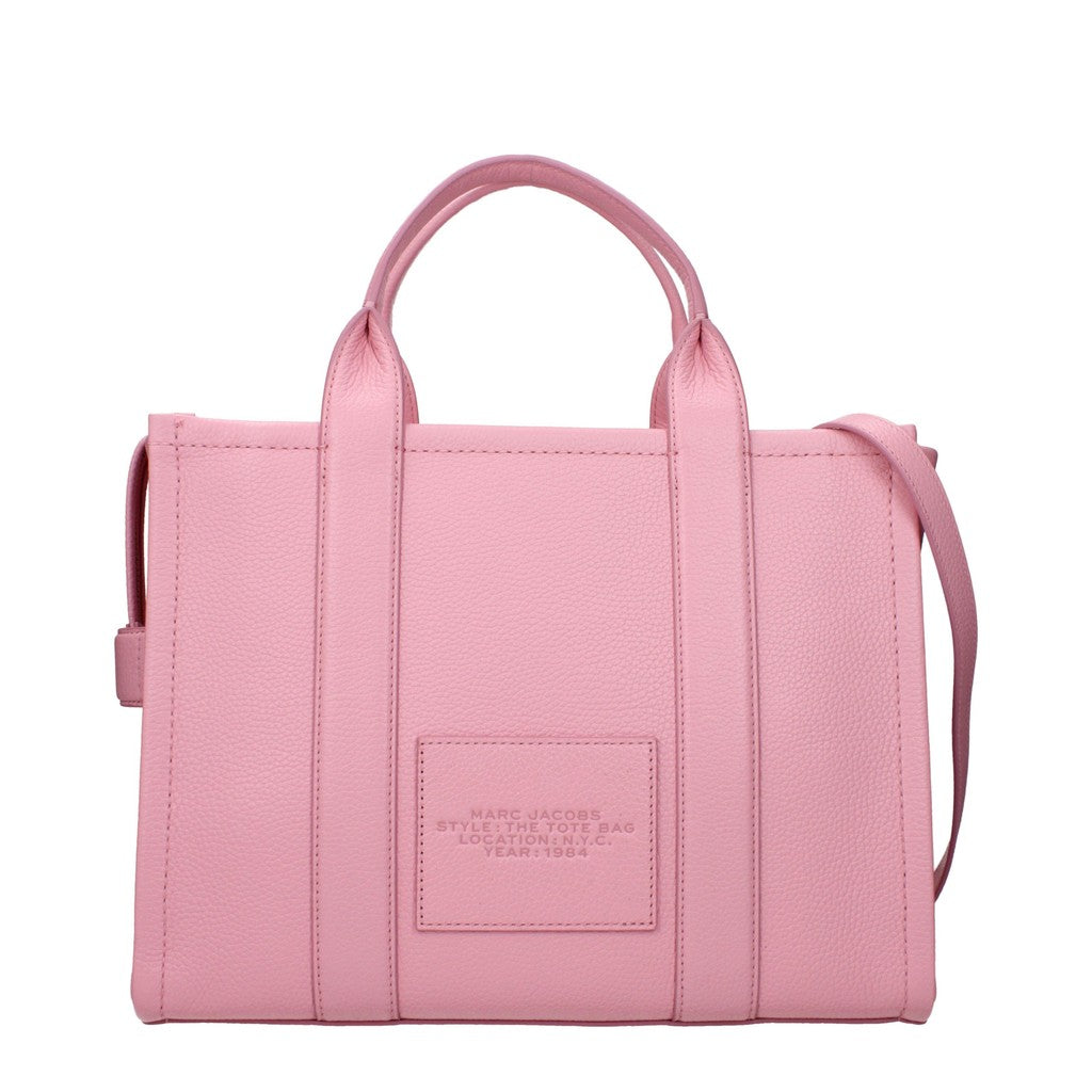 Marc Jacobs The Tote Shopper van leer – Roze