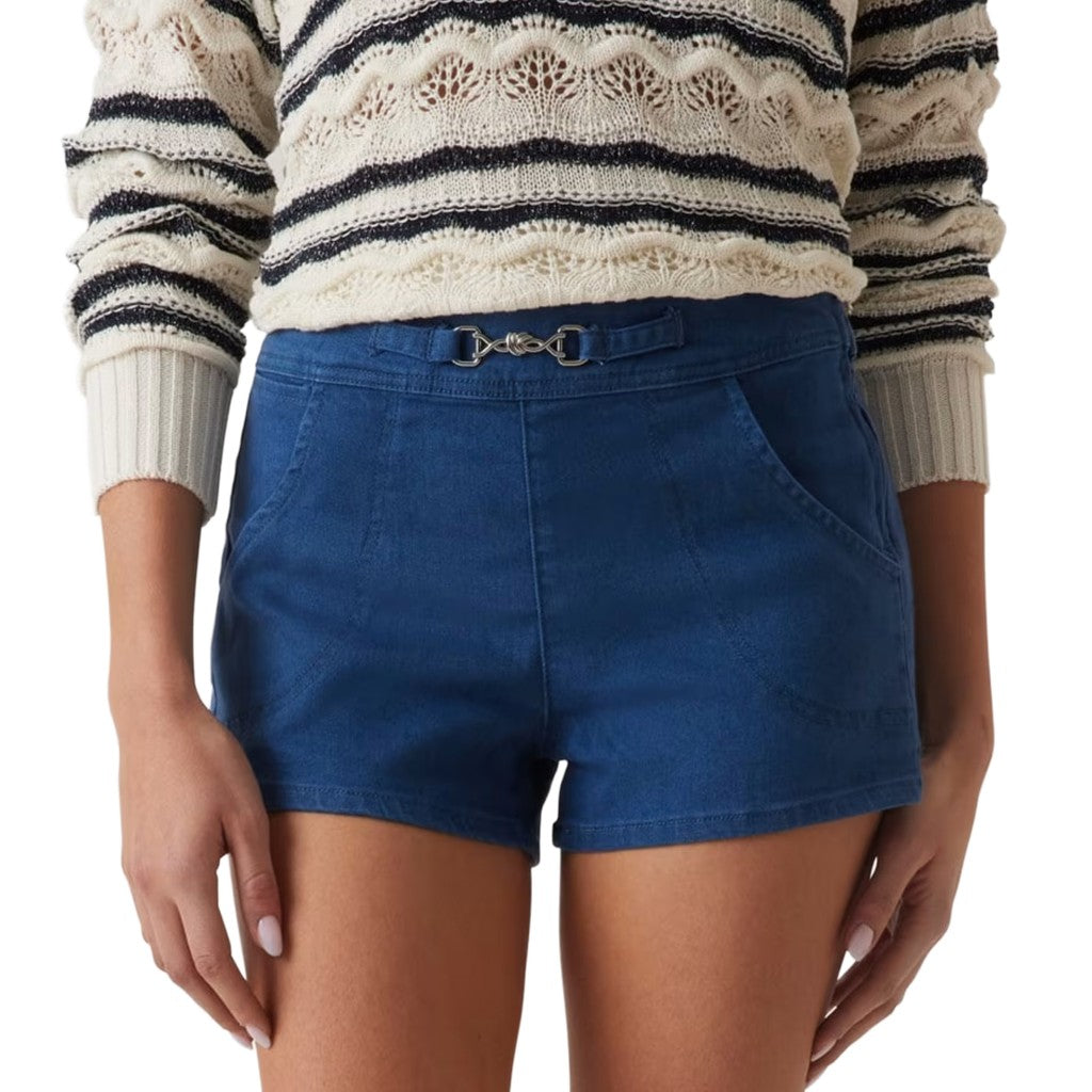 Guess Effen short met zakken en ritssluiting – Blauw
