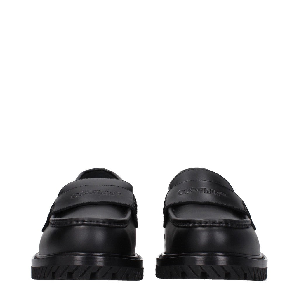 Off-White Military Loafers – Zwart