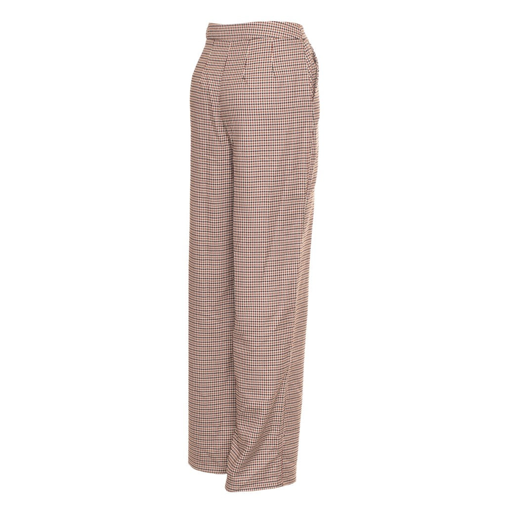 Guess Broek met strepen en wijde pijpen – Beige