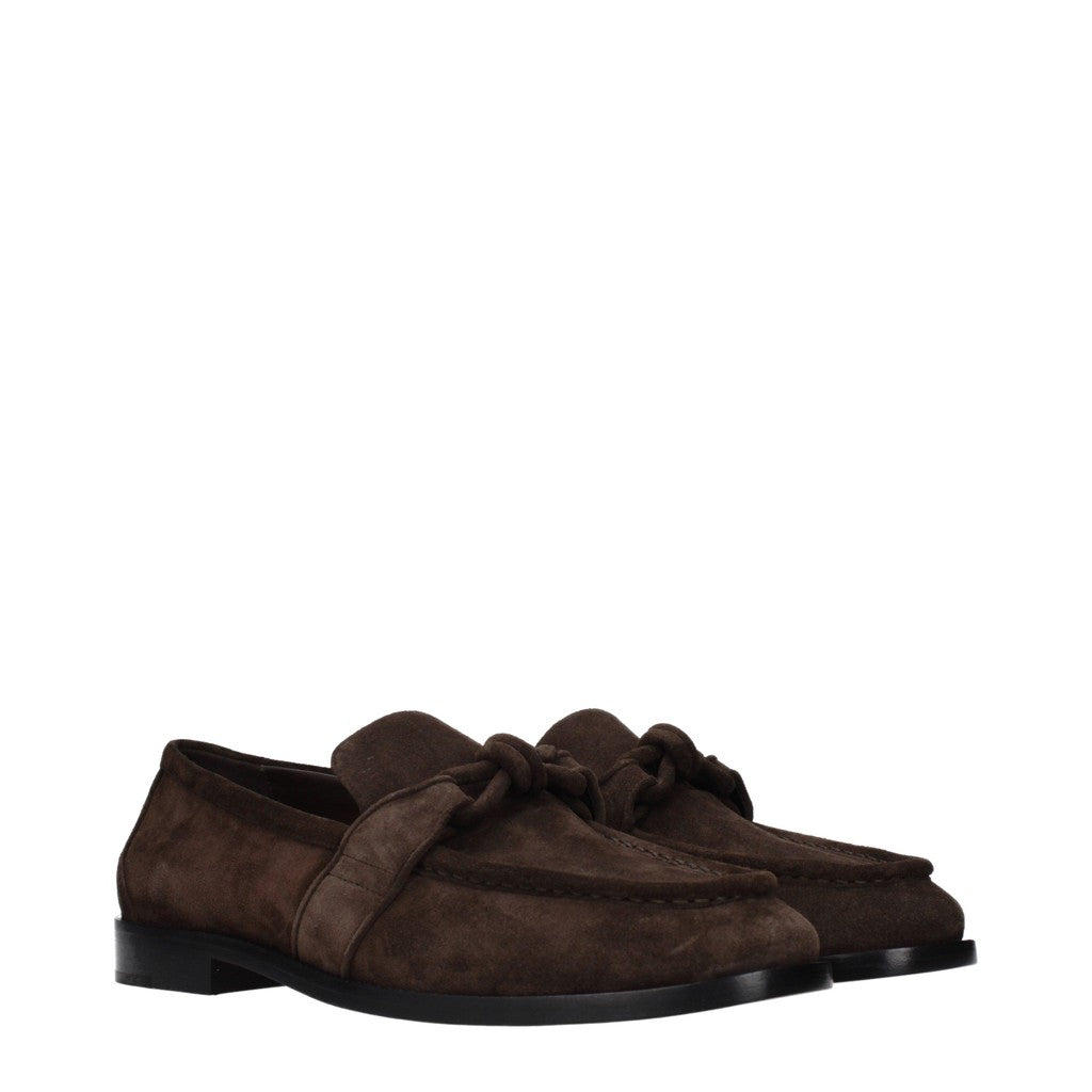 Bottega Veneta Loafers met ronde neus en leren zool – Bruin