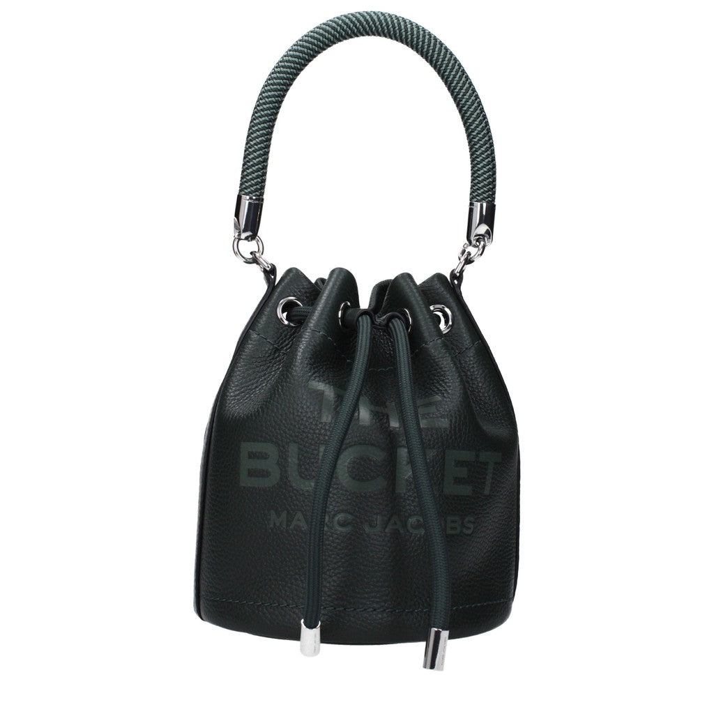 Marc Jacobs Ruime leren crossbodytas – Donkergroen