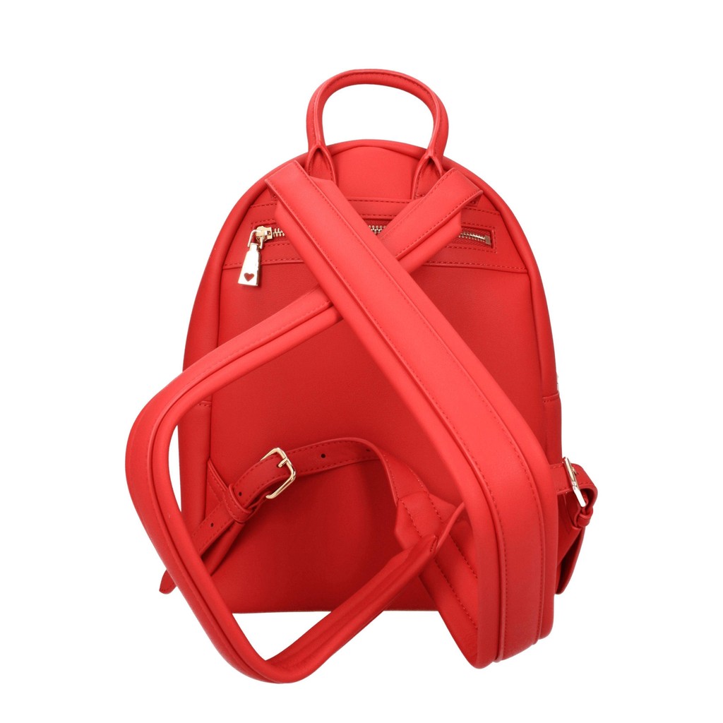 Love Moschino Rugzak van polyurethaan – Rood