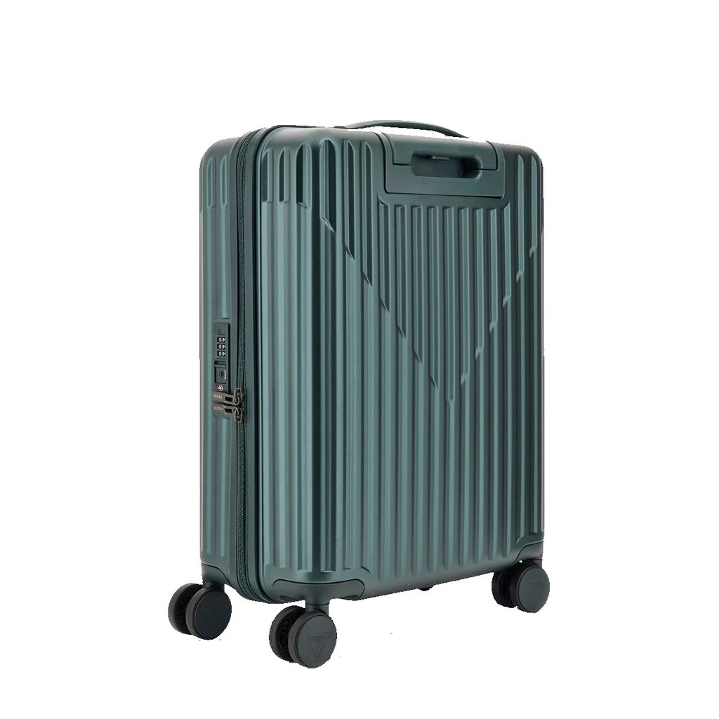 Guess Compacte trolley met ritssluiting – Groen